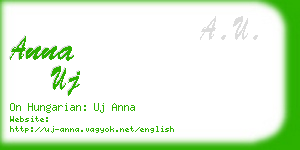 anna uj business card